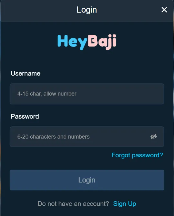 HeyBaji Login – Access Your Account Anytime